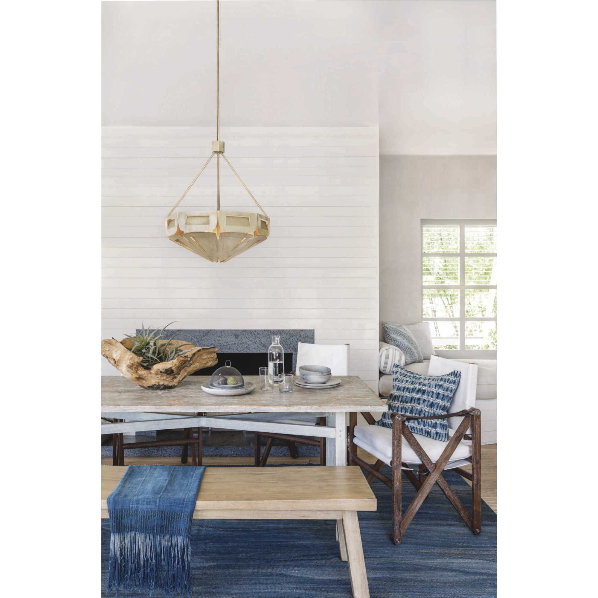 Point Dume™ Yerba 4 Light 21.63 inch Silver Ridge Pendant Ceiling Light, Design Series